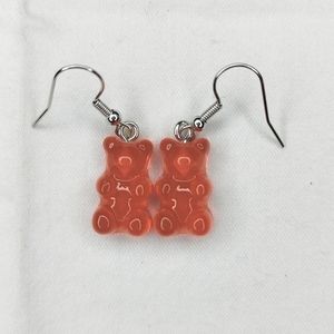✨3/$15✨ Women's/Kids Red Gummy Bear Dangle Earrings